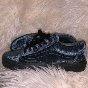 Suede Blue Vans Old Skool